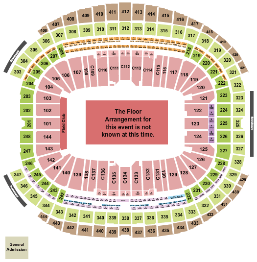 Allegiant Stadium Wrestlemania Tickets Seating Chart